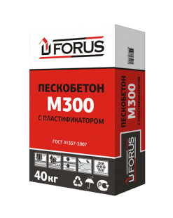 Пескобетон с пластификатором Форус М-300 