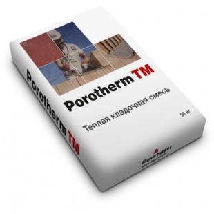 Теплый кладочный раствор  Porotherm TM